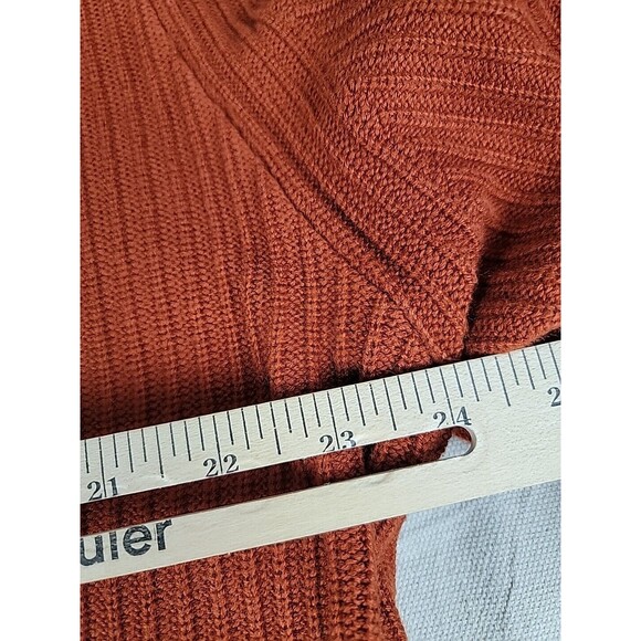 Maselli Mens XL Sweater Pullover Orange Wool Blend Knit Casual Austria Logo EUC - Picture 11 of 15